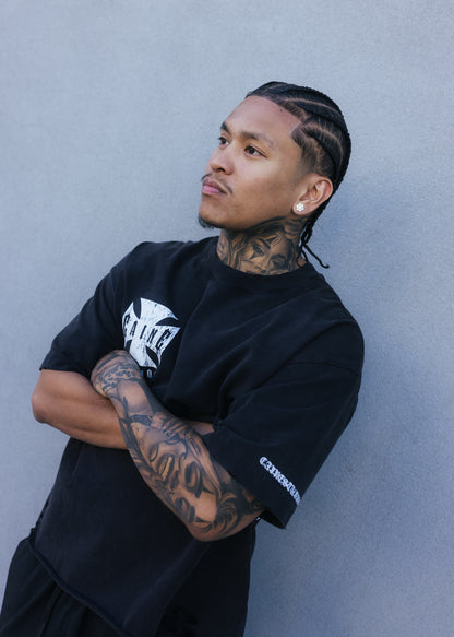 DISTRESSED BOXY "CHOPPA" TEE (PREORDER)