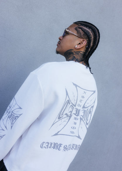 DISTRESSED BOXY "CHOPPA" THERMAL (PREORDER)