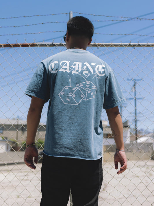 “DICE SHAKER” TEE IN VINTAGE BLUE