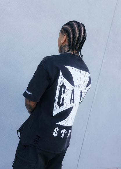 DISTRESSED BOXY "CHOPPA" TEE (PREORDER)