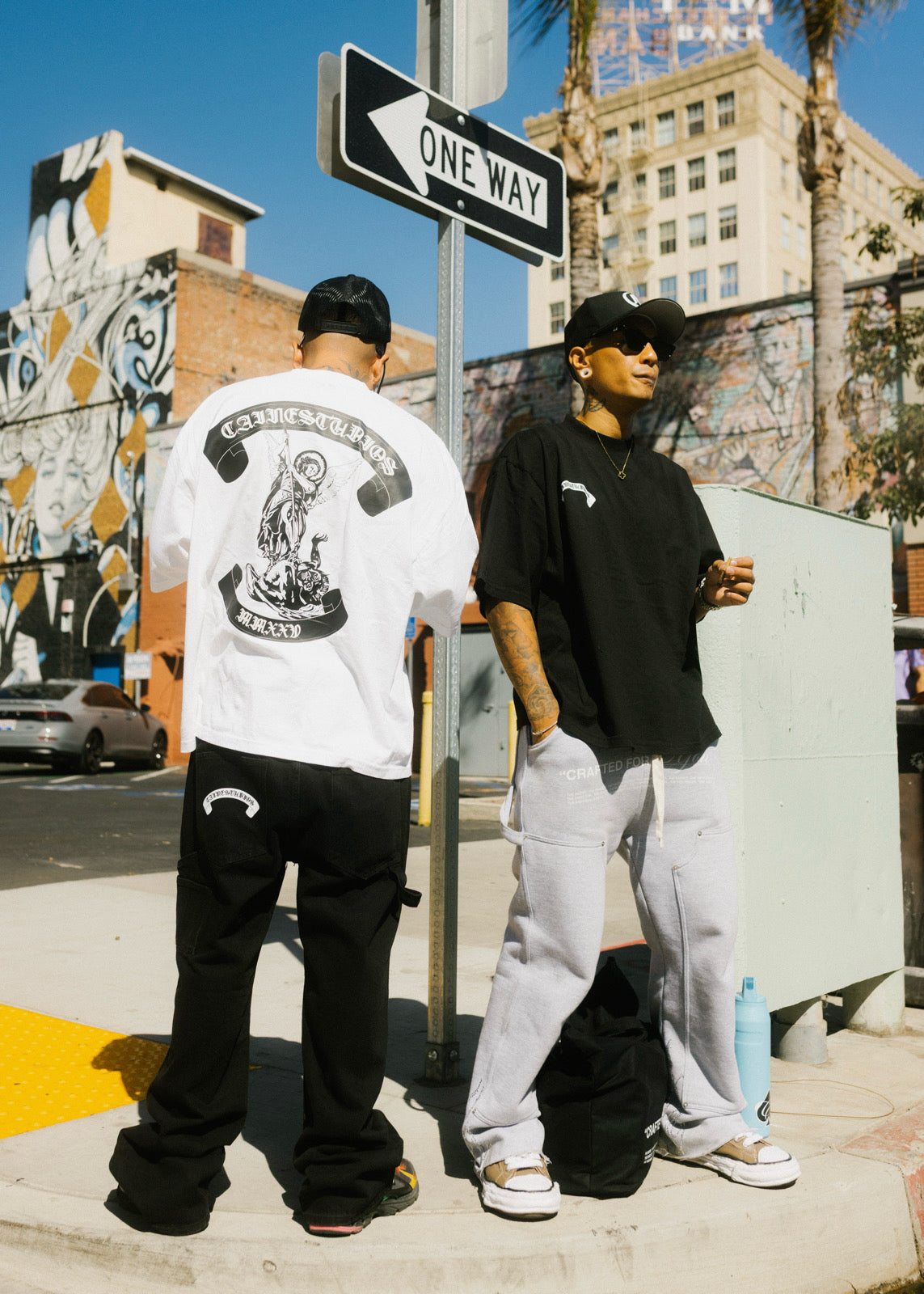 "CRAFTED FOR YOU" BAGGY, DISTRESSED CARPENTER JEANS