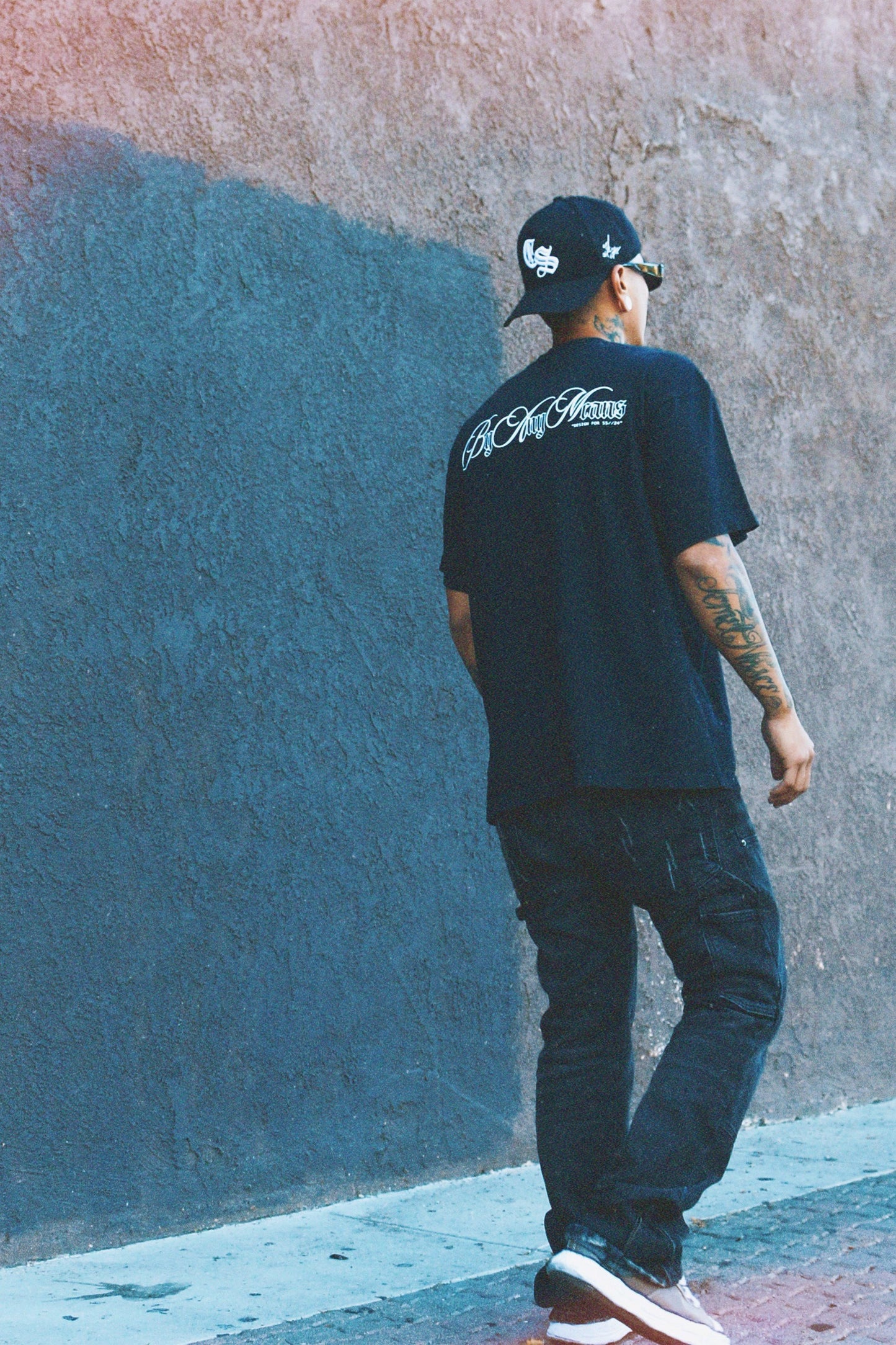 "BY ANY MEANS" V.2 SS//24" LUXURY HEAVYWEIGHT T-SHIRT IN BLACK