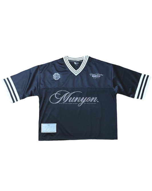 BLACK “MUNYON” MESH HOCKEY JERSEY
