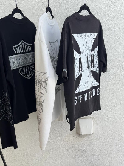 DISTRESSED BOXY "CHOPPA" TEE (PREORDER)